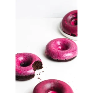 Raspberry Glazed Donuts