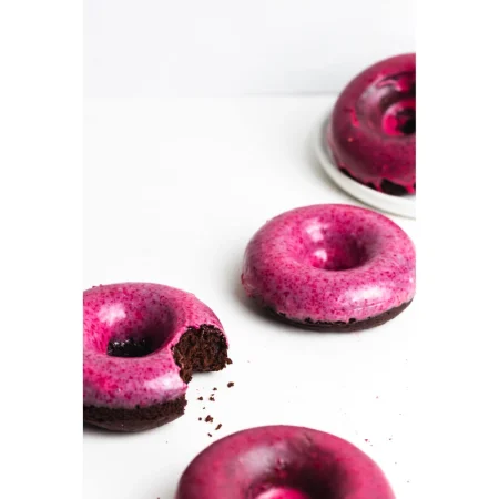 Raspberry Glazed Donuts